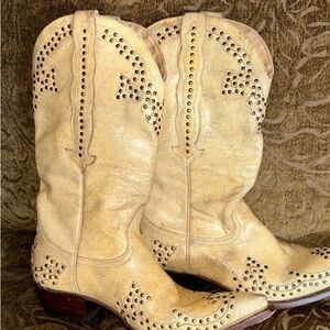 Old Gringo Tan Leather studded Boots